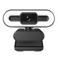 2k Hd Camera with Ring Light Built-in Microphone Auto Focus Usb