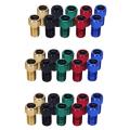 30pcs Presta to Schrader Valve Adapter Multicolor Bicycle Tire Tube