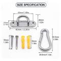 Stainless Steel Ceiling Hook and Carabiner,for Awning and Ship Deck
