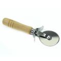 Stainless Steel Wood Handle Pizza Wheel Cutter