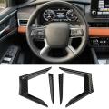 For 2022 Mitsubishi Outlander Carbon Fiber Car Steering Wheel Cover
