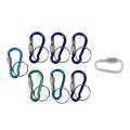 With Combination Padlock 3 Digits Numbers Padlock Carabiners Silver