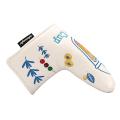 Wosofe Pu Golf Putter Head Cover with Magnetic Golf Headcovers White