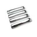 4pcs Abs Silver Chrome Outer Side Door Handle Cover Trim