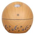 Mini Essential Oil Diffuser for Home, 7 Colors Lights,(light Wood)