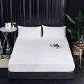 Waterproof Solid Bed Fitted Sheet Nordic Adjustable Mattress Covers-e