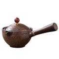 Ceramic Teapot with Wooden Handle Side-handle Pot Household Teaware 3