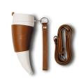 Goat Horns Mug 230ml Stainless Steel Vacuum Cup with Rope-white