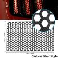 Car Rear Tail Light Lamp Stickers Decal Carbon Fiber Style 48 X 30cm