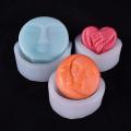 Candle Mold, Diy Soap Mold, 3d Silicone Mold(round Abstract Face)