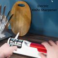 2 In 1 Electric Knife Sharpener and Milk Frother Usb Charging Knife