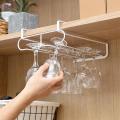 Iron Wine Glass Rack for Holder Glasses Storage Bar Kitchen 6-8 Cups