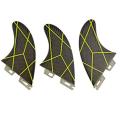 Surf Fins Double Tabs 2 Fins Double Tabs 2 Tri Fin Set ,grey M