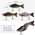 6pcs Fishing Lures, for Bass, Trout Lures, Multi Jointed Swimbaits