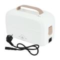 Portable Electric Heating Stainless Steel Lunch Box Home Car Eu Plug