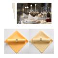 10pcs 48x48cm Polyester Cloth Napkins for Restaurant, Gold Yellow