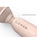 Microphone Child Hand Held Microphone for Mobile Phone Karaoke Pink
