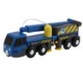 Crane Truck Vheicles Kids Toy Compatible with Wooden Tracks Railway