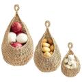 3pcs Boho Hanging Basket, for Fresh Produce Storage, Vegetable Keeper