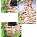 4 Pack Grass Bird Hut House Hanging Bird Nest Fiber Hand-woven