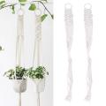 Macrame Set Of 3 Indoor Wall Hanging Planter Basket Flower Pot Holder