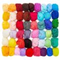 50 Colors Fiber Wool Yarn,for Needle Felting Craft,diy Hand Spinning