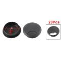 Pc Desk Black Plastic 50mm Diameter Flip Top Grommet Cable Hole Cover 20 Pcs