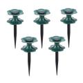 5 Pack Lotus Shaped Water Hose Holder Spike,for Outdoor Lawns Yard