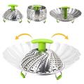 Vegetable Steamer Vegetable Steamer Insert with Extendable Handle