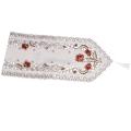 Table Runner Embroidered Floral Table Cloth #7 Peony 40x150cm