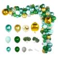 167pcs Jungle Safari Theme Party Supplies Green Balloons Garland Kit