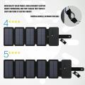 9w Power Folding Solar Cells Charger Usb Output Devices, 5 Panels