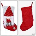 Gnomes Santa Christmas Stockings for Family Christmas Decoration - B