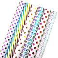 6 Pcs Gift Wrapping Paper Sheets,multicolor Colorful Wrapping Paper