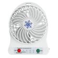 Portable Rechargeable Mini Fan Air Cooler Mini Desk Fan White