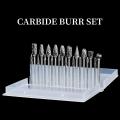 Double Cut Carbide Rotary Burr Set 20pcs Die Grinder Bits