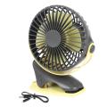 4000mah Usb 4speeds 360 Degree Rotation Rechargeable Desktop Clip Fan