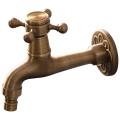 All Copper Kitchen Antique Washing Machine Faucet, In-wall Faucet