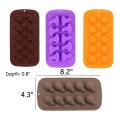 4 Pcs Halloween Candy Chocolate Molds Silicone with Ghost Pumpkin Bat