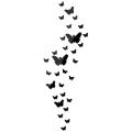 30-butterfly Mirror Wall Stickers for Bedroom Living Room Bathroom