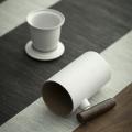 Ceramic Mug Office Tea Cup with Cover Filter Liner Ceramic Mug -d