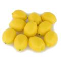 Fake Fruit Decoration Artificial Simulation Yellow Lemon 10pcs Set