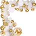 Gold Balloons Arch Garland Kit Gold Sequins Balloons for Party Decor