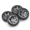 Metal Wheel Rim Hard Drift Tire Tyre for Wltoys,3