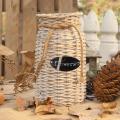 Wicker Woven Storage Basket,for Flower Plants Straw Pots Vase Bag