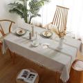 Cloth Art Polyester Tablecloth Tassel Table Cloth Tea Table Cloth-e