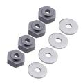 4 Pcs for Hsp 1:10 to 1:8 Tire 12mm to 17mm Hex Conversion Gray