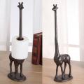 Cast Iron Giraffe Large Toilet Roll Paper Free Stand Bathroom/parlor