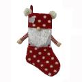 Christmas Stockings Ornaments Children New Year Candy Bag Red