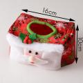 New Christmas Decoration Tissue Cover Case Christmas Tissue Box Green